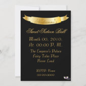 Invitation Boule-Personnaliser royale de couronnement de (Dos)