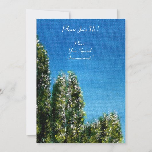 INVITATION BOULEAUX DE TOUSCANIE (Dos)