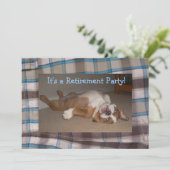 Invitation Bouledogue de l'anglais d'invitations de partie de (Debout devant)