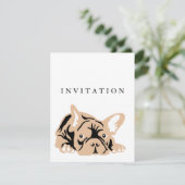 Invitation Bouledogue Français (Debout devant)