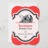 Invitation Bouledogue Français (Dos)