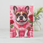 Invitation Bouledogue français amoureux (Debout devant)
