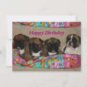 Invitation Bouledogue français Anniversaire Bouledogue França (Devant)