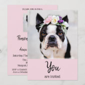 Invitation *~* Bouledogue français Événement Frenchie Jolies (Devant / Derrière)