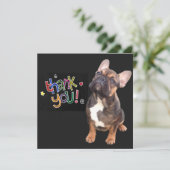 Invitation Bouledogue français Thanks French Bulldog (Debout devant)