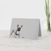 Invitation Bouledogue français vacances d'été (Dos)