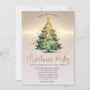 Invitation Boules de Luxe pour Sapin de Noël Entreprise Or