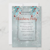 Invitation Boules de Noël, Arbre, Fête de Noël d'entreprise (Devant)