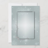 Invitation Boules de Noël, Arbre, Fête de Noël d'entreprise (Dos)