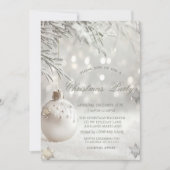 Invitation Boules de Noël blanches, Fête des compagnies de sn (Devant)