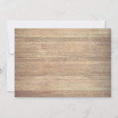 Invitation Boules de Noël, Bois, Luminaires à cordes Noël (Dos)