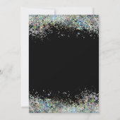 Invitation Boules de Noël, Confetti Société Fête de Noël (Dos)