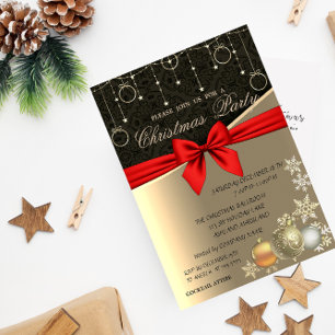 Invitation Boules de Noël Élégantes, Fête de Noël d'Entrepris
