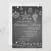 Invitation Boules de Noël, Fête de Noël d'entreprise (Devant)