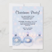 Invitation Boules de Noël métalliques décoratives magiques po (Devant)