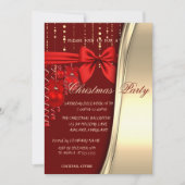 Invitation Boules de Noël, Rouge, Bouche corporative (Devant)