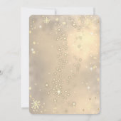 Invitation Boules de Noël Vertes Chic Flocons de Neige Noël (Dos)