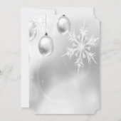 Invitation Boules de Noël, Vignol, Fête de Noël d'entreprise (Dos)