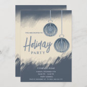 Invitation Boules de Noël Waterton Fête (Devant / Derrière)