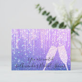 Invitation Boules de verre diamant Sweet16e Mariage nuptiale (Debout devant)