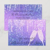 Invitation Boules de verre diamant Sweet16e Mariage nuptiale (Devant / Derrière)