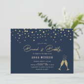 Invitation Boules d'or Brunch & Bubbly (Debout devant)