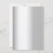 Invitation Boules d'or rouge argent affaires Noël fête (Dos)