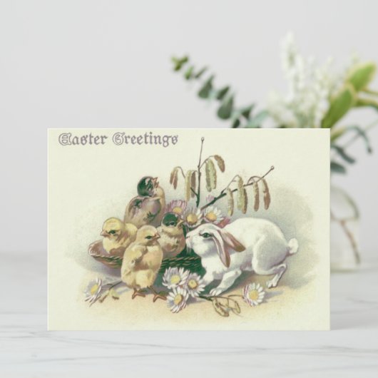 Invitation Boulet de Pâques (Debout devant)