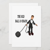 Invitation Boulet et Chaîne (Devant / Derrière)