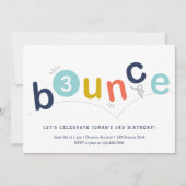 Invitation Bounce anniversaire (Devant)