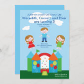 Invitation Bounce House (Devant / Derrière)