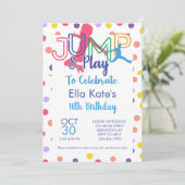 Invitation Bounce House Jump Party Trampoline Park Anniversai (Debout devant)