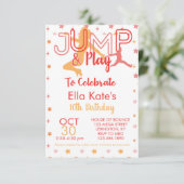 Invitation Bounce House Jump Party Trampoline Park Anniversai (Debout devant)