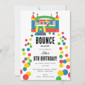 Invitation Bounce House Jumping Castle Anniversaire de enfant (Devant)