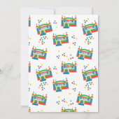 Invitation Bounce House Jumping Castle Anniversaire Photo per (Dos)