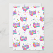 Invitation Bounce House Jumping Castle Girls Anniversaire (Dos)