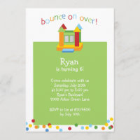 Invitation Bounce House Party