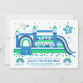 Invitation Bounce House Party (Devant)
