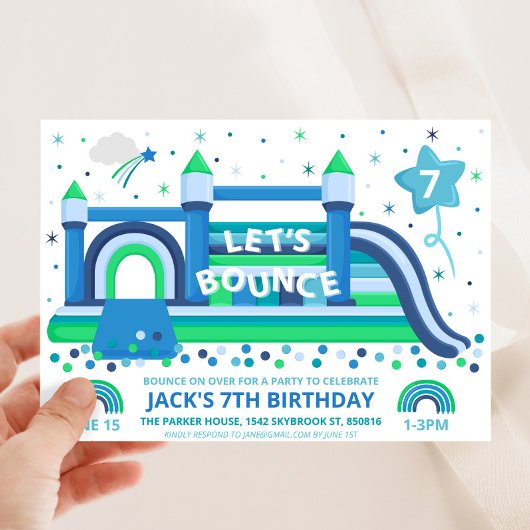 Invitation Bounce House Party