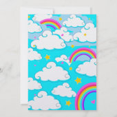 Invitation Bounce House Unicorn Girls Anniversaire de enfant  (Dos)