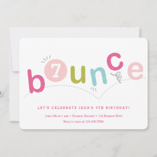 Invitation Bounce kids anniversaire
