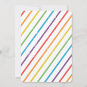 Invitation Bounce kids fête d'anniversaire colorée (Dos)