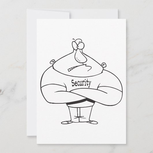 Invitation Bouncer de sécurité