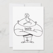 Invitation Bouncer de sécurité (Devant)