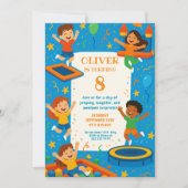 Invitation Bouncy Adventure Anniversaire Fiesta (Devant)