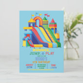 Invitation Bouncy Castle Anniversaire Fête Jump Bounce House (Debout devant)