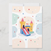 Invitation Bouncy Castle Anniversaire Fête Jump Bounce House (Dos)