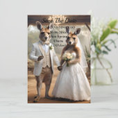 Invitation "Bound by Love : A Roo-mantic Hop Down the Aisle" (Debout devant)