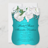 Invitation Bouquet Aqua de la Rose blanche (Devant)