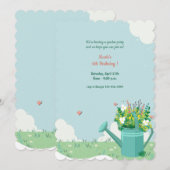 Invitation Bouquet Arrosoir (Devant / Derrière)